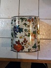Vtg Daher Floral chintz Hinged Tin Container Long Island 6    Made In England