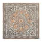 Faux Tin Ceiling Tiles Antique Decor Wall Panels Pl17 Weather Copper 10pcs lot