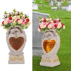 Cemetery Grave Decorations - Solar Garden Angel Statue  Led Vase  Memorial Gift