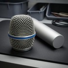 Replacement Audio Device Grille Head Silver-colored Handheld Mic Mesh Head
