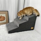 3 4 Tier Dog Stairs Ramp For High Beds And Sofa Pet Dog Steps Non-slip Bottom