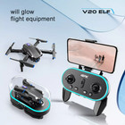 4drc V20 Rc Drone Wifi Fpv 6k Hd Dual Camera Gesture Photo Quadcopter 2 Battery