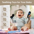 Baby Teething Toys - Remote Control Shape   Cell Phone Teether For 3-24 Months