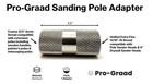 Sanding Pole Adapter  Connect Wood Handles  Telescopic  Multi Purpose Paint E   