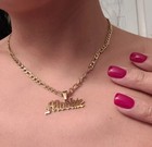 Custom Name Necklace Personalized Stainless Steel Letter Pendant Chain Nameplate