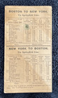 1881 Boston Albany Railroad Co No  8 Pocket Time Table Schedule Mass  Ny Train