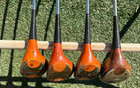 2  Macgregor Tourney   2  Tommy Armour 653t Oil Hardened Persimmon 4 Woods Total