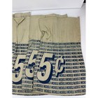 5 Nickel Vintage Canvas Bank Money Bags Set Cloth Pouch 5pc Lot
