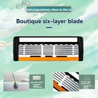 6 Blade Razor For Men With 24 Cartridges   Men s Cartridge Razors 1 Razor Handle