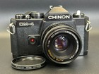  mint  Chinon Cm-4 Camera   Auto Chinon 50mm F 1 9 Lens   Black  film Tested 