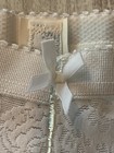 Vintage 70s Women s White Garter Open Bottom 4 Strap Roman s Usa Union Sz 36-38