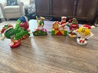 M m s Christmas Train 3 Piece Set   3 Holiday Ornaments Collectible Lot Vintage