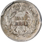 1861 Seated Liberty Half Dime  1 0  Pcgs Au55 Nice Eye Appeal Nice Strike
