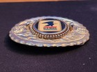 Vintage  U s  Mail Silver Tone Floral Design Belt Buckle Postal Service