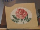 Needle Notes Rose Card Embroidery Craft Kit  7178 5  X 7  New St208