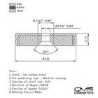    Powerful Neodymium Cup Magnet 150 Lb Pulling Power 1 89  Diameter X 1 2    Thick