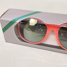 Vintage Uv Sport Sunglasses Neon Orange Rubber Framed 1980   s 1990   s New In Box