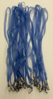 1200 Pcs Blue Jelly Rubber Lanyards Bulldog Clip  new Old Stock Clearance