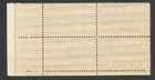 Vintage Unused Us Postage Block 3 Cent Stamps Kansas City Missouri Centennial
