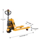 Apollolift Electric Pallet Jack Truck 3300lbs Capacity  27 w X 48 l Forks Size