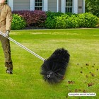9 Teeth Artificial Broom Head Sweeper Rolling Brush Head Grass Brush 55 25cm