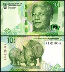 South Africa 10 Rand  2023 Nd  P-148  Unc X 100 Pcs Bundle Pack