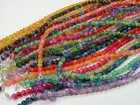 20 Strands 18   8mm  Assorted Colors 2 Tone Crackle Glass Beads Bulk Lot  ha-54 