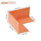 16pcs Inside Waterproof Shower Seamless Corner Cover Polyethylene Orange