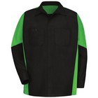 Red Kap Crew Shirt Automotive Technician Mechanic Industrial Work Uniform  a