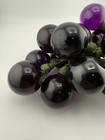 Vintage Mid-century Driftwood Lucite Purple Grapes Acrylic Mcm Cluster 60s 70s