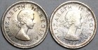 1954 1955 South Africa 6 Pence Elizabeth Ii Proof Silver Two Coins  24121003r 