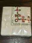 New Vintage Sealed 20 Paper Napkins Christmas Deck The Halls