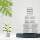 Luxury Silver Bath Towel Set - Hotel Soft Cotton 2 bath 2 hand 4 wash - 8 Piece