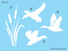 Stencils By Joanie Duck Cattails Marsh Wetland Diy Outdoor Decor Signs