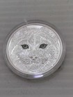 2017  15 Fine Silver Coin - In The Eyes Of The Lynx  glow In The Dark Eyes 