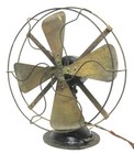 Antique 12  Racine Electric Co  Vintage Ac   Dc Electric Fan   Eagle Tag   Video