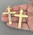 Narrow Heavy Ornate Rosary Crucifix Cross 2  Italian Rosaries Part C162 Gold