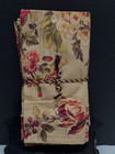 12 Pc April Cornell Bountiful Harvest Thanksgiving Floral Cotton Napkins 16 X 16