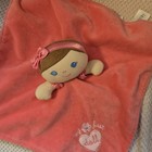 Baby Starters Doll Plush My First Doll Lovey Security Head Rattle Satin Back 13 