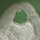 Antique 19th C  Cotton Baby Bib   Provenance  Helen Stauffer  York  Pa    Fabric