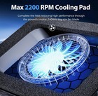 Gaming Rgb Laptop Cooling Pad  Powerful Cooler Fan  Sealed Foam And Phone Holder