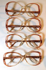 Vintage 8 Pc Lot Elite Optical Beatrice Brn Fd   Rd 54 20 Eyeglass Frame Nos  k8