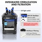 172gph Canister Filter  Ultra-quiet External Aquarium Filter With Free Media    