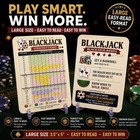 Blackjack Strategy Cards 3 Pack Large Easy Read Basic Strategy Casino Guide