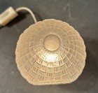 Vtg Underwriters Lab Portable Lamp Perfume Nightlight Satin Glass Flower