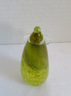 Vintage Ekenas Sweden Yellow Speckled Glass Mouse Figurine Paperweight