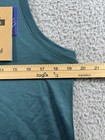 New Woolly Merinoaire 100  Merino Wool Teal Eucalyptus Crew Tank Womens Xl