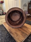 Antique Wooden Bowl Primitive Hand Carved  Excellent 