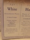 Creative Memories 7x7 White Scrapbook Pages Refill 12 Sheets X2 New Sealed