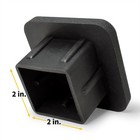 Jeep 4xe Logo Black Rubber 2  Trailer Tow Hitch Receiver Cover